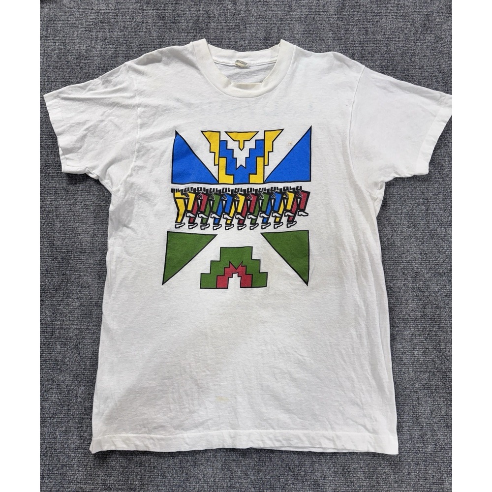 Vintage 1980s Ladysmith Black Mambazo Band Tee Screen Stars XLarge Rare Year